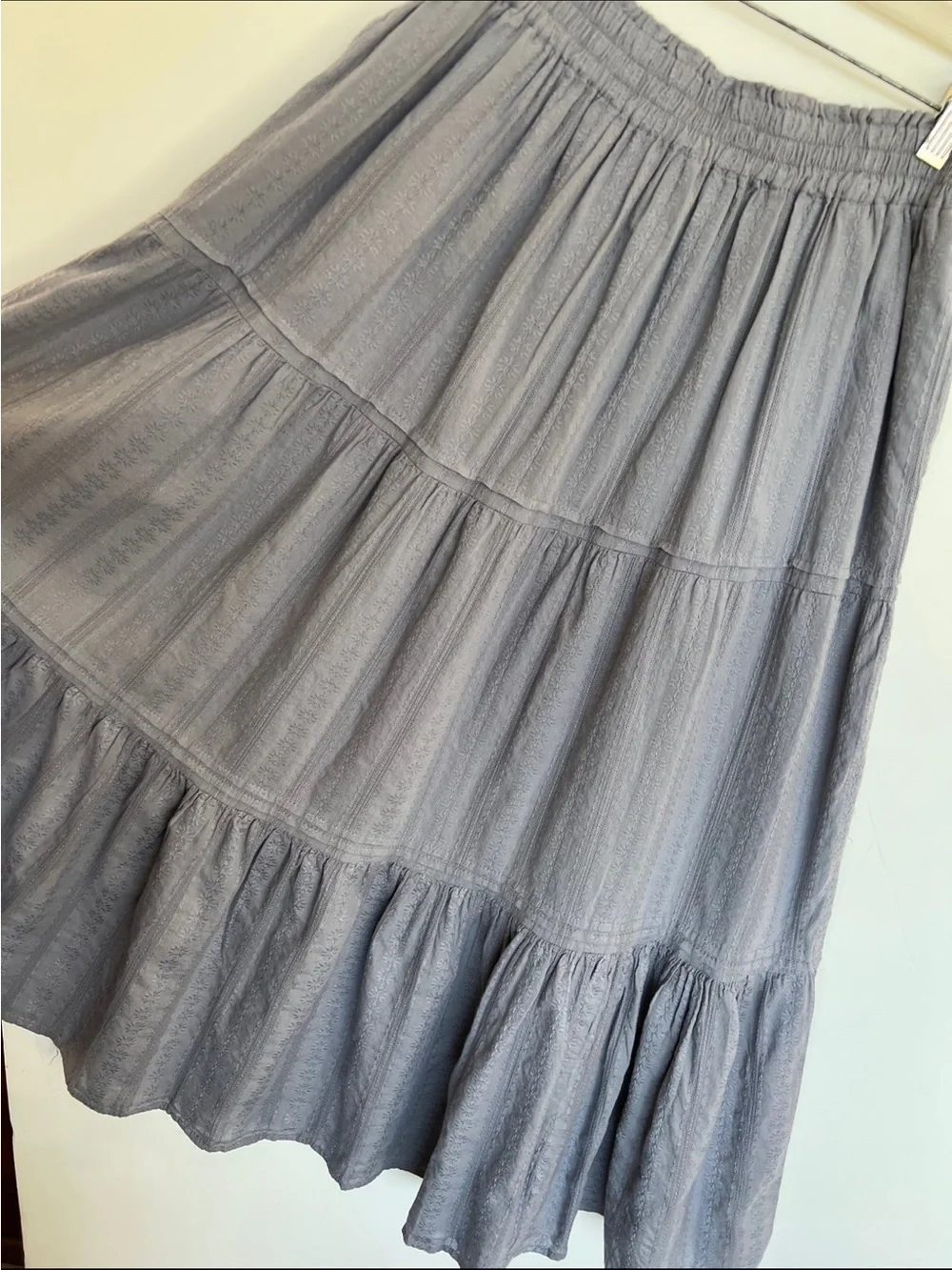 Universal Thread Dusty Blue Tiered Midi Skirt - Picture 3 of 3